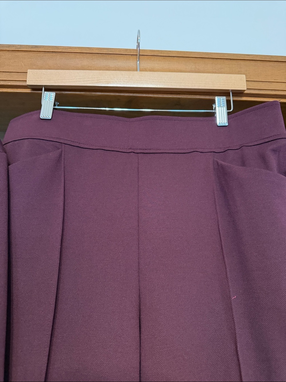 Talbots Plum Wide-Leg Pants SZ L with Matching Zip Top SZ XL - Picture 5 of 10